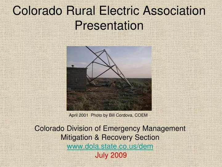 colorado rural electric association presentation