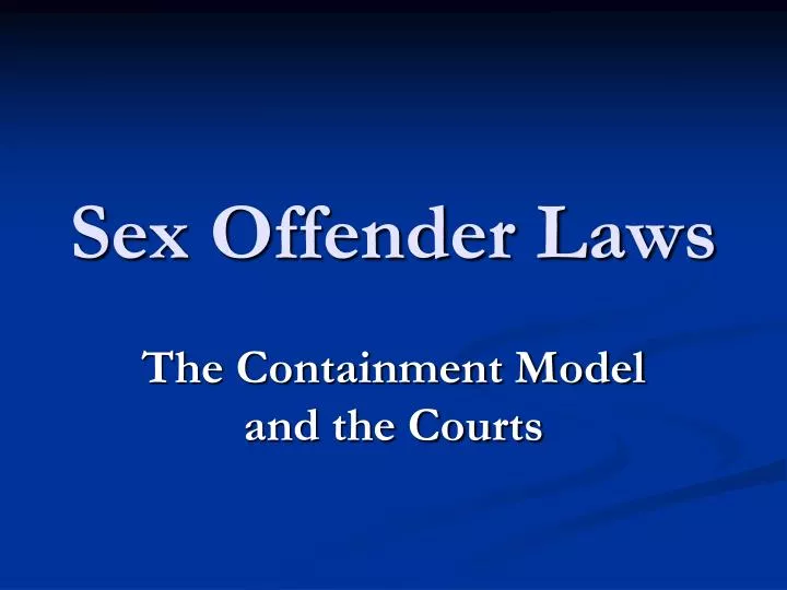 sex offender laws