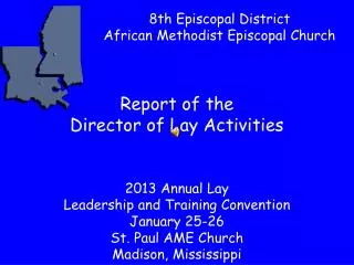 Report of the Director of Lay Activities