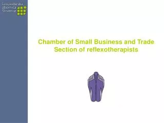 Chamber of Small Business and Trade Section of reflexotherapists