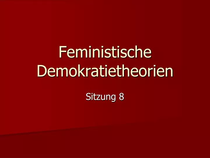 feministische demokratietheorien