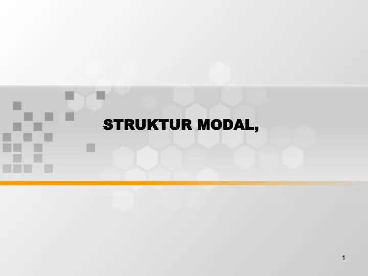 struktur modal