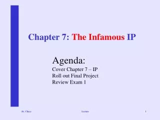 Chapter 7: The Infamous IP