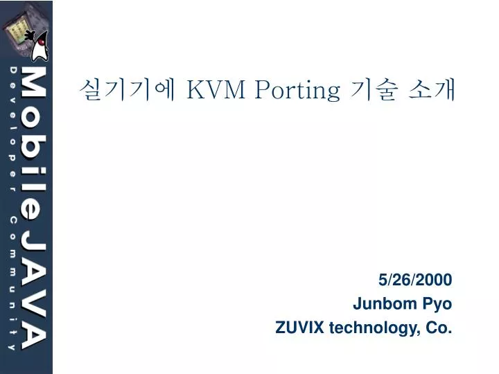 kvm porting