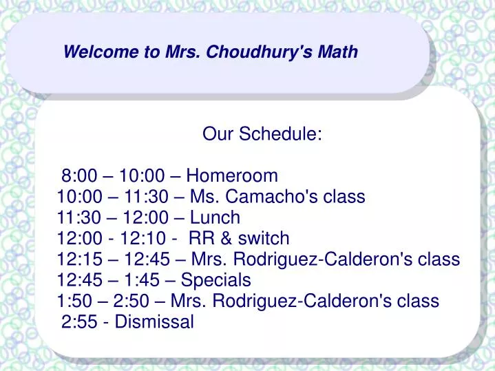 welcome to mrs choudhury s math