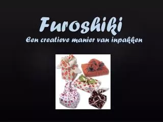 een creatieve manier van inpakken