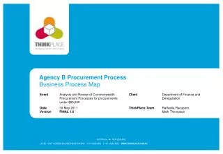 Agency B Procurement Process Business Process Map