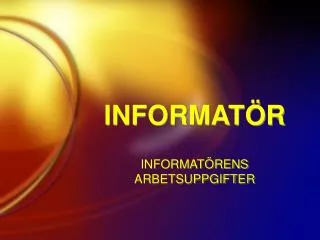 informat r
