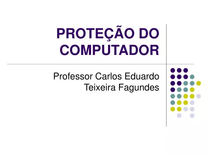 prote o do computador