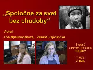 „Spoločne za svet bez chudoby“