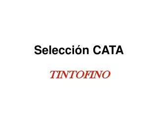 selecci n cata
