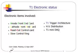 T1 Electronic status