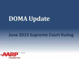 DOMA Update