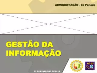 gest o da informa o