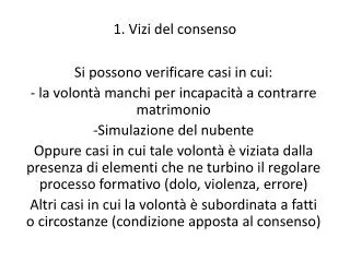 1 vizi del consenso