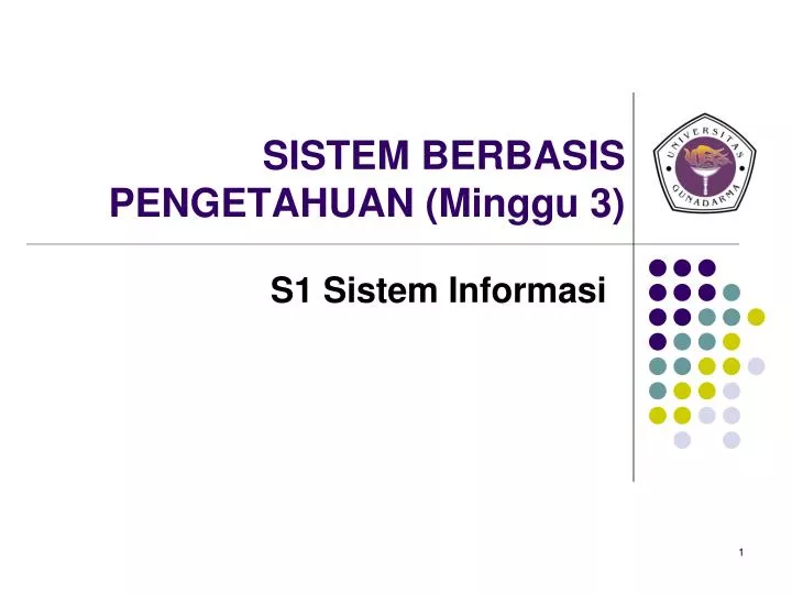 sistem berbasis pengetahuan minggu 3