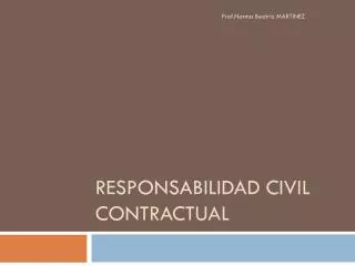 responsabilidad civil contractual