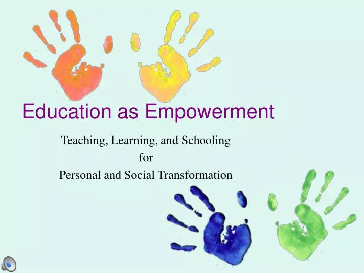 education as empowerment