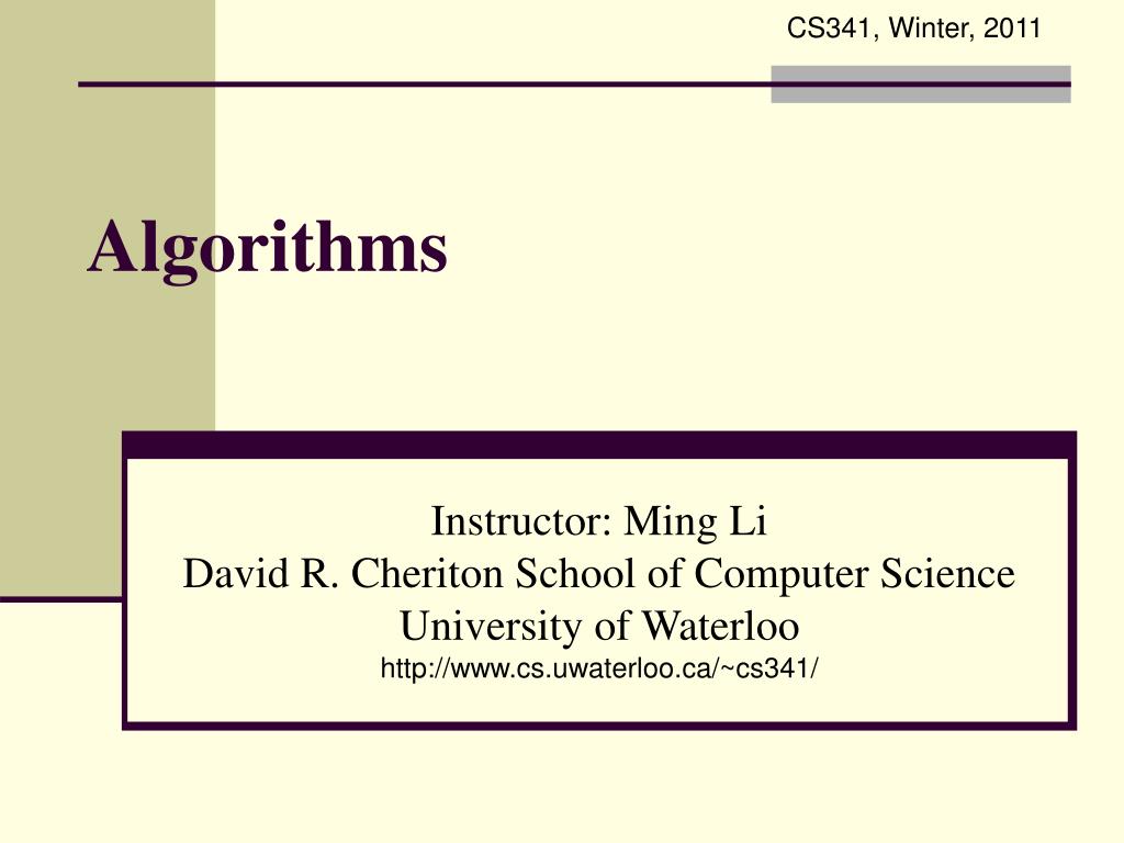PPT - Algorithms PowerPoint Presentation, free download - ID:4037682