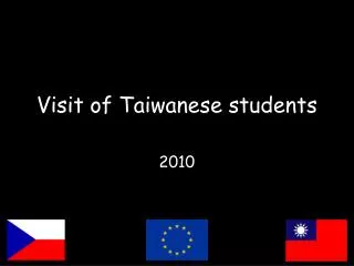 Visit of Taiwanese students