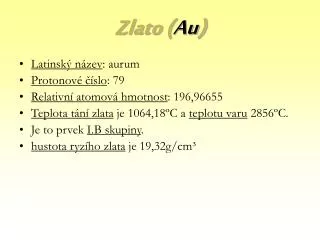 zlato au