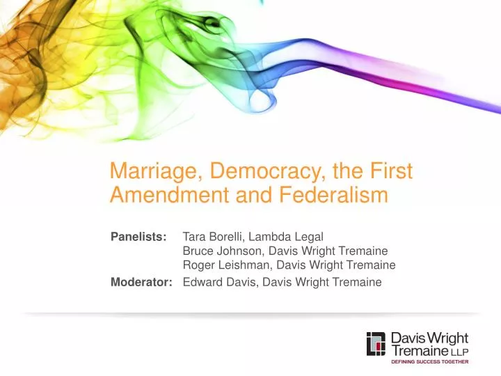 marriage democracy the first amendment and federalism