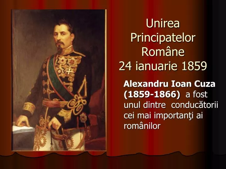 unirea principatelor rom ne 24 ianuarie 1859