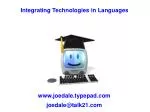 Integrating Technologies in Languages - slide 1