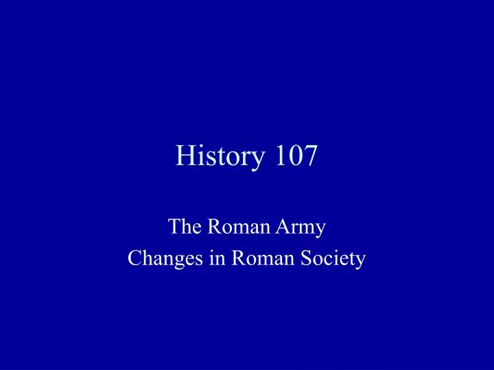 history 107