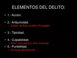 elementos del delito