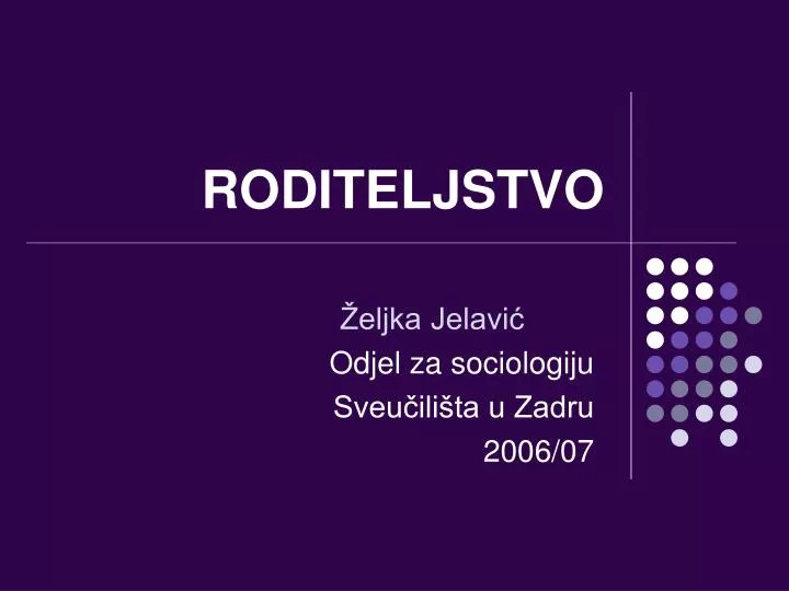 roditeljstvo