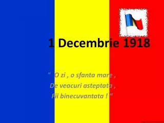 1 decembrie 1918