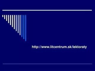 http www litcentrum sk lektoraty