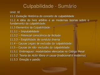 culpabilidade sum rio