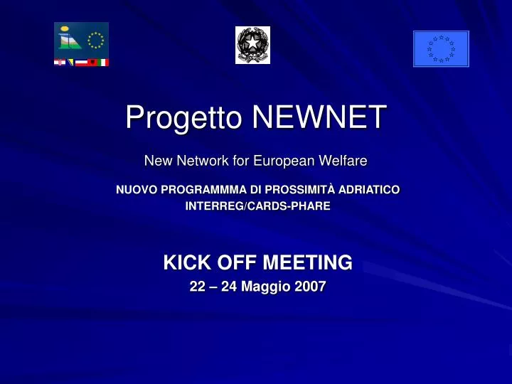 progetto newnet new network for european welfare