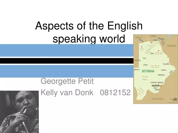 aspects of the english speaking world