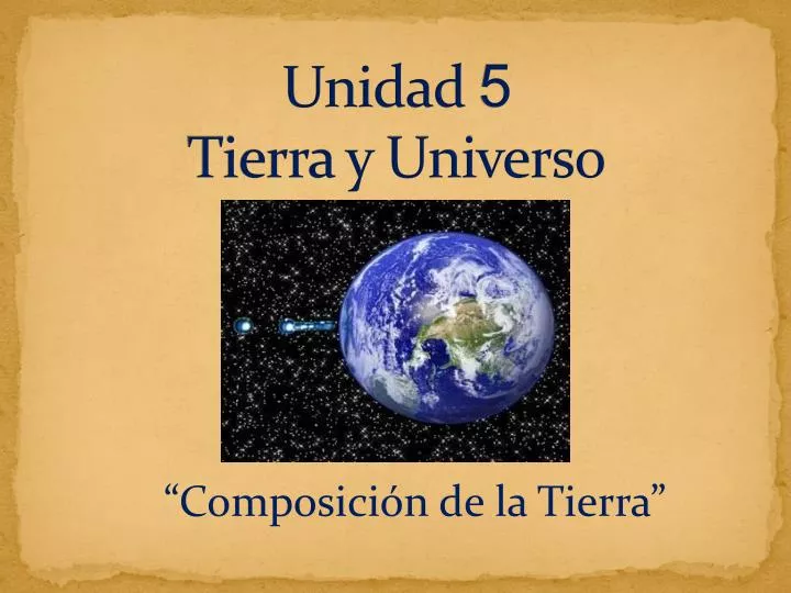 unidad 5 tierra y universo