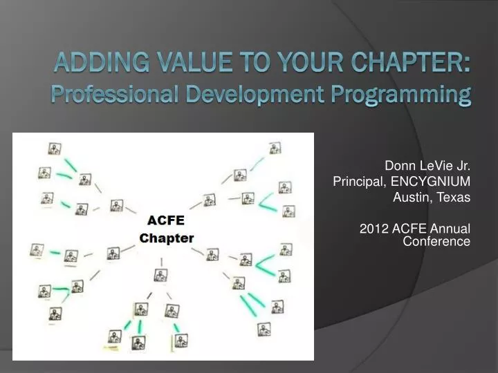 donn levie jr principal encygnium austin texas 2012 acfe annual conference