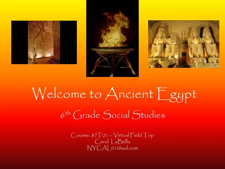 welcome to ancient egypt