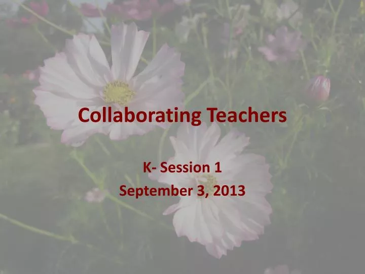 collaborating teachers