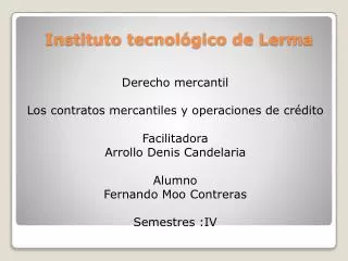 instituto tecnol gico de lerma