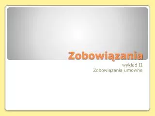 zobowi zania