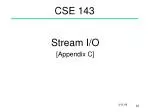 CSE 143 - slide 1