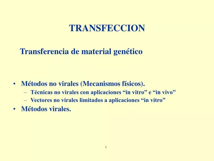 transfeccion