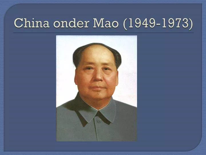 china onder mao 1949 1973