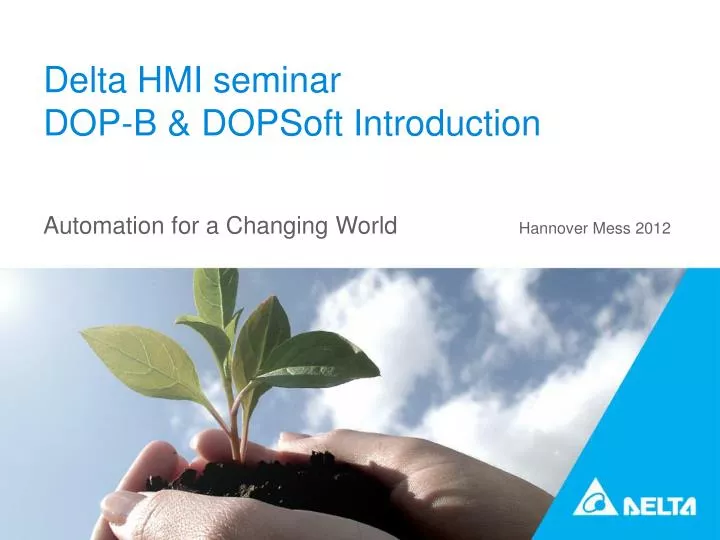 delta hmi seminar dop b dopsoft introduction