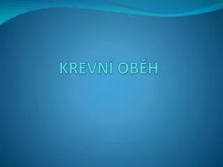 krevn ob h