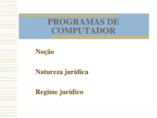 programas de computador