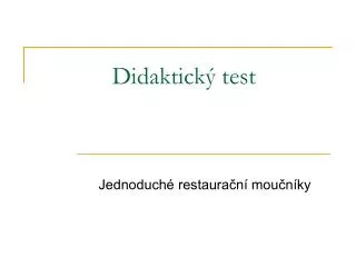 didaktick test
