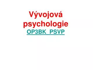 v vojov psychologie op3bk psvp